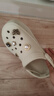 卡骆驰（CROCS）檀健次同款经典洞洞鞋轻便百搭女沙滩鞋包头拖鞋男鞋|10001 骨白色-2Y2(含智必星) 37 /38(230mm) 实拍图