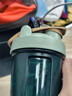 Blender Bottle蛋白粉摇摇杯运动水杯 大容量塑料杯带刻度健身便携搅拌男士女生 经典款V2墨绿色600ml 实拍图