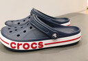 卡骆驰（CROCS）贝雅卡骆班洞洞鞋轻便耐磨一脚蹬休闲鞋女鞋时尚沙滩鞋|205089 深蓝/辣椒红-4CC 41 /42(260mm) 实拍图