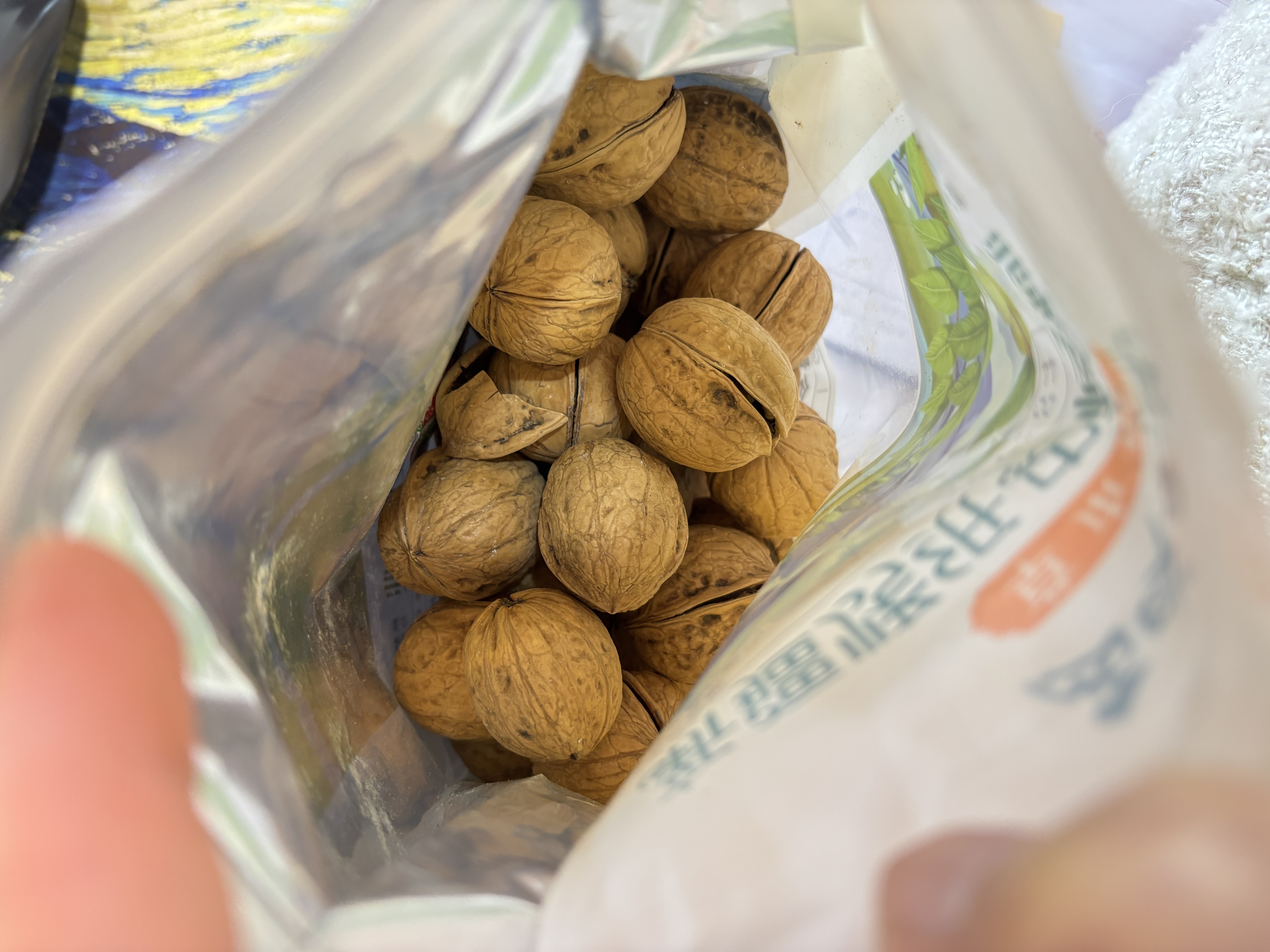 问君新疆阿克苏薄皮烤核桃手剥熟纸皮核桃508g香脆坚果零食 实拍图