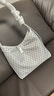 DISSONA【董洁同款】迪桑娜女包幸运锦囊hobo包单肩斜挎包手提包七夕 浅灰色-小号（智慧银） 实拍图