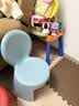 禧天龙家用加厚凳子椅子带靠背幼儿矮凳宝宝椅小板凳换鞋凳创意凳子 石青色1只装【轻奢福娃椅】 实拍图