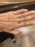 周大福碎冰冰碎金金男女对戒黄金戒指14号约2.25g EOF1216生日礼物 实拍图