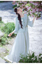 丹珠娜（DanZhuNa）新中式连衣裙女装2026夏季新款国风套装穿搭绝美汉服改良版长裙子 蓝色上衣+白色裙子 M 实拍图