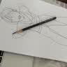 得力（deli）绘图铅笔12支4B素描铅笔学生六角杆书写黑铅美术写生工程制图笔初学者专用学生开学文具 实拍图