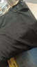 短袖t恤男夏季新款圆领纯色弹力修身半袖打底衫潮流简约男装上衣 黑色 薄款 2XL (180) （130-145斤） 实拍图