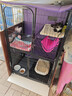憨憨宠 猫笼 大号方管猫笼子家用带厕所猫屋猫舍猫别墅繁殖笼幼猫成猫笼 置物架四层丨黑色79*54*137cm【2-3只成猫或4只幼猫】 实拍图