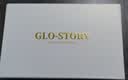 GLO-STORY丝巾女 时尚优雅小方巾百搭气质装饰领巾送母亲节礼盒装 浅蓝色 实拍图