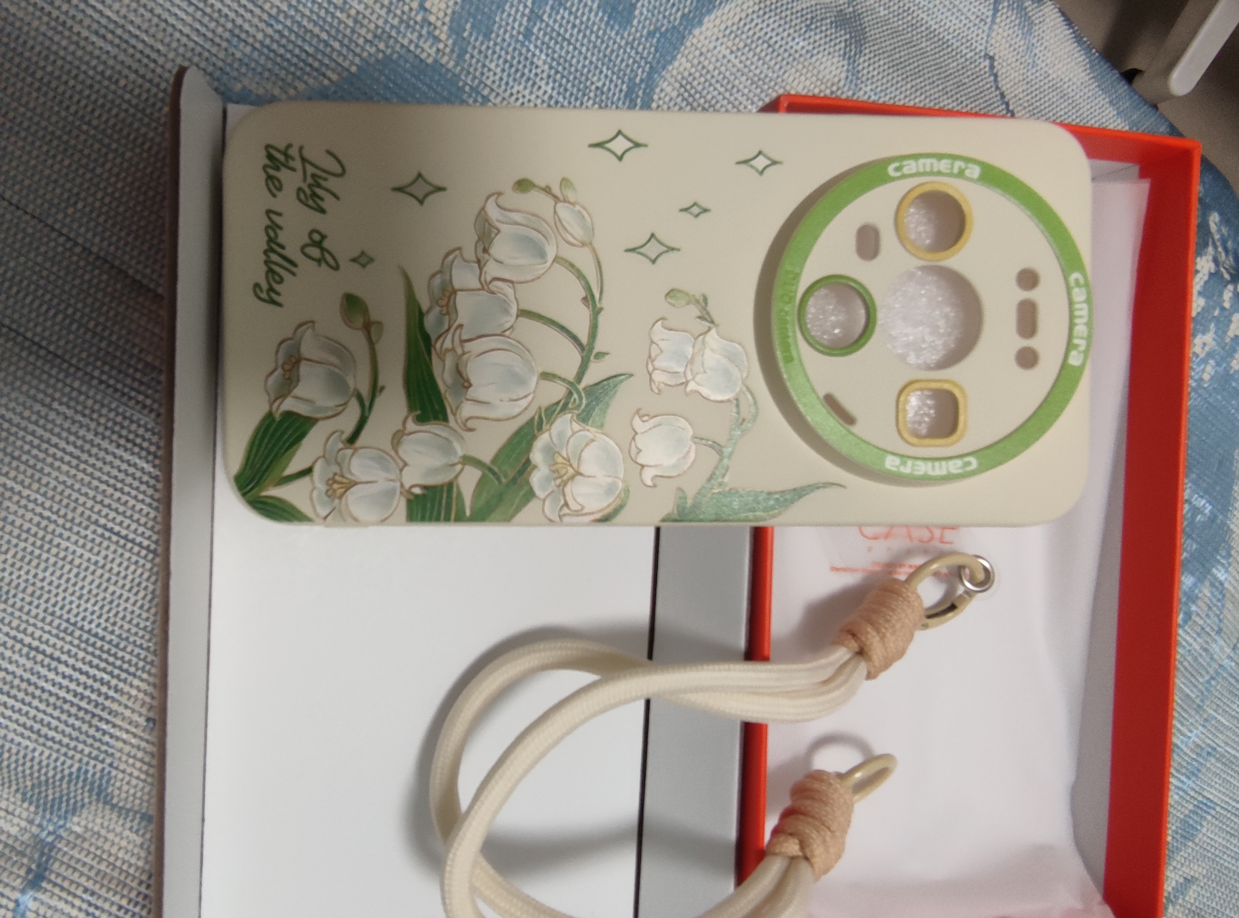 XP适用华为mate80手机壳镜头全包Mate80pro防摔散热硅胶男女生高级带挂绳软保护外壳-古董白风吹铃兰 实拍图