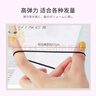 优家（UPLUS）皮筋头绳【100根】发绳发圈高弹力橡皮筋扎头发发饰皮套黑色 实拍图