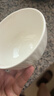 华青格陶瓷米饭碗高白瓷家用饭碗面碗素雅花瓣4.6英寸4只浮雕釉下彩 实拍图