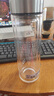 希诺抗菌玻璃杯双层防烫办公车载水杯男高档泡茶杯子XN-9607KT 410ml 实拍图