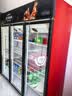 新飞 （Frestec）展示柜冷藏保鲜柜酒水饮料冰柜双开门冷藏柜酒店冷藏保鲜柜超市直冷玻璃门风冷无霜冰箱立式冷柜 大三门黑红上机1300L【4D风冷无霜】1.8米 实拍图