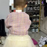凡猎女童小香风连衣裙春装洋气儿童公主裙宝宝一周岁礼服纱裙套装春秋 实拍图