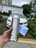 言易毕业礼物送老师 高档银杯子999足银内胆银水杯茶杯银保温杯男女士 银色【999足银内胆+检测证书】 实拍图