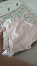 童泰（TONGTAI）婴儿短袖包屁衣夏季纯棉宝宝连体衣爬服三角哈衣提花粉色80cm 实拍图