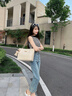 viney【彭小苒同款】牛皮托特包包女包单肩包生日礼物高级感送女友老婆 【米白】高档品牌大容量手提包 实拍图