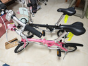 大行（DAHON） 412折叠自行车14英寸单速超轻迷你铝合金学生成人单车BYA412 粉色 实拍图