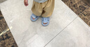 LATE TIME鲨鱼儿童拖鞋夏男孩可爱卡通软底防滑凉拖鞋婴幼儿宝宝洞洞鞋女夏 雾蓝【绑带】 内长15cm 150码 实拍图