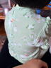 巴厘小猪女童短袖连衣裙夏季薄款小女孩公主裙儿童国风衣服夏 绿底小鸭 80 cm 实拍图