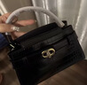 CHARLES&KEITH鳄鱼纹凯莉包手提斜挎婚包包女包生日520礼物CK2-50270880-1 Black黑色 S 实拍图