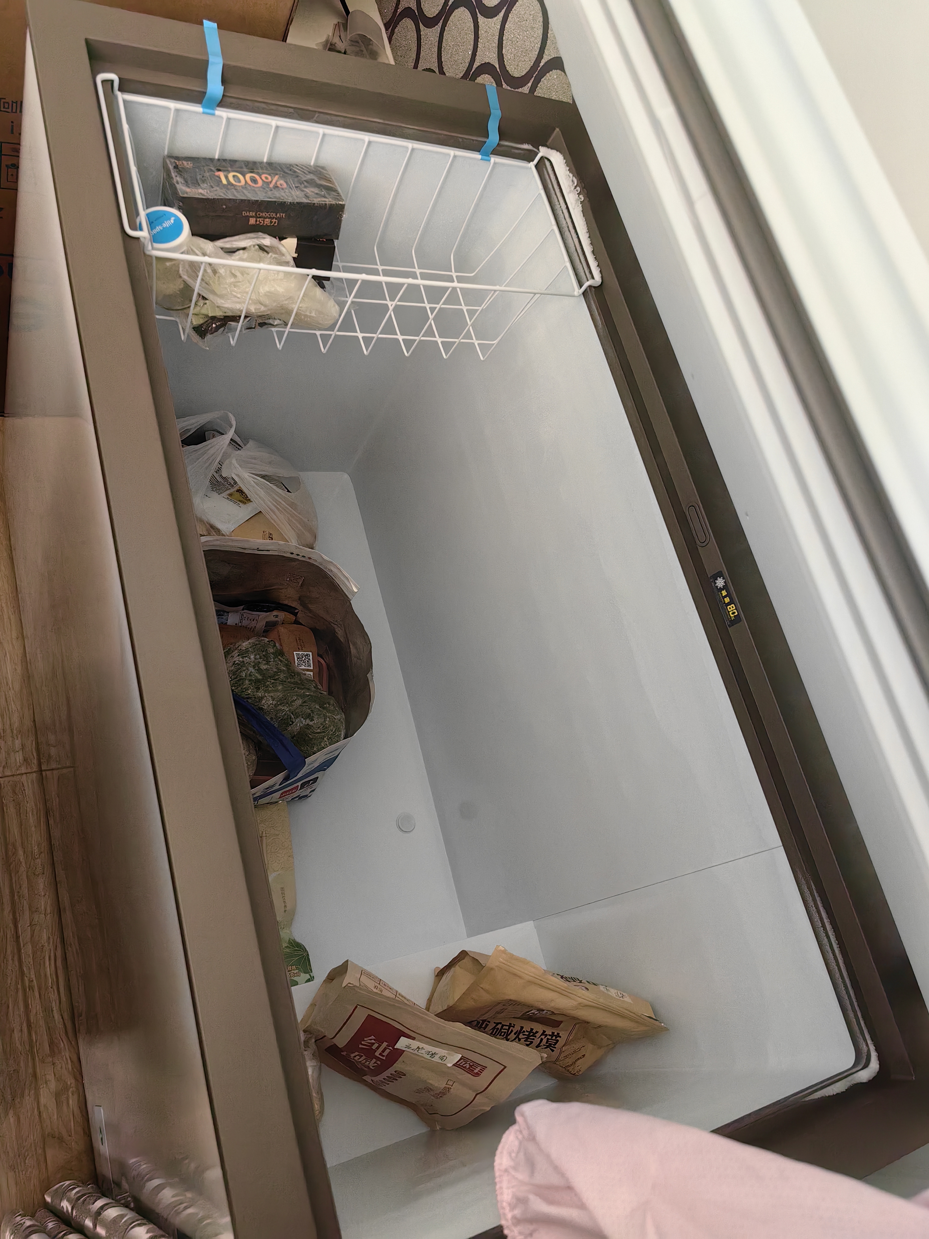 海尔（Haier）冰柜商用大容量500以上无需除霜双开门冷柜不生锈钢板内胆超低温柜一级能效省电卧式全冷冻柜补贴 300升 爆款升级【-30度冻430斤】长1.1米 旗舰顶配 极速达 实拍图