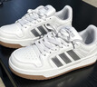 adidas ENTRAP美式校园风运动少年感复古篮球风板鞋男女阿迪达斯 白色/浅蓝/灰色   40 实拍图