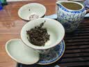 不拙汝窑三才盖碗青花瓷茶碗防烫茶具分茶器带茶漏过滤网盖碗三件套 实拍图