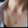 中国黄金（CHINA GOLD）莫比乌斯环黄金吊坠女足金锁骨项链爱无止境情人节礼物送女友老婆 【京速达】莫比乌斯吊坠【赠银镀金链】 约0.3g 实拍图