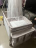 优乐博（ULOP）婴儿床可折叠可移动0-3岁宝宝床多功能婴儿床可升降婴儿拼接床 尿布台婴儿床二合一摇篮摇摇床 一键折叠床豪华款 婴儿用品实用新生儿见面礼物便携折叠婴儿床 实拍图