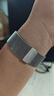 CangHua 适用小米WatchS4 41mm表带xiaomi watch S4 41mm手表表带磁吸式米兰尼斯替换金属女士腕带 银色 实拍图