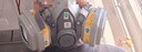 3M6200防毒面具口罩防尘防有机气体防酸性气体农药喷洒配6002滤毒盒消防面具 实拍图