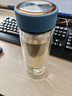 富光 男女士双层玻璃杯 高硼硅泡茶杯 茶水分离水杯带茶隔杯子500ml 实拍图