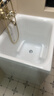 科勒（KOHLER）独立式亚克力浴缸玲纳内外式排水家用浴缸深泡式浴缸带座椅 26759R-0右角位85cm0.85m 实拍图