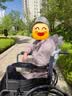 鱼跃(yuwell)轮椅车H051折叠老人轻便旅行手推车钢管免充气胎代步车 实拍图
