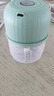 绞肉机小型打蒜器家用绞蒜切蒜器多功能辅食料理机电动蒜泥神器蒜蓉机自动切菜机压蒜器 浅绿色- 0.26L （升级大电机） 实拍图
