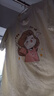 孕妇装韩版纯棉短袖T恤2026新款夏季宽松遮肚不显怀中长款上衣 杏色 L 实拍图