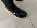 回力雨鞋男士防水鞋防滑耐磨胶鞋轻便厨师鞋雨靴套鞋807  黑色高筒 42 实拍图