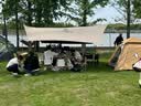 骆驼（CAMEL）天幕户外大号黑胶露营帐篷野营野餐遮阳棚防雨防晒全套装备 实拍图