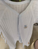 贝瑞加（Babyprints）新生儿连体衣2件装婴儿纯棉衣服初生宝宝内衣长袖薄款爬服 白蓝52 实拍图