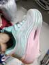 回力女鞋运动鞋女网面透气2026新款夏季轻便软底鞋子女薄款跑步鞋 白绿粉【网面款】 39 (245mm) 实拍图