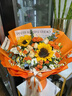百花馆鲜花速递玫瑰花满天星真花束生日礼物送女朋友老婆同城配送小时达 【金色暖阳】向日葵|dyh92 实拍图
