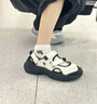 斐乐（FILA）FUSION斐乐玛丽珍凉鞋女鞋凉拖魔术贴海螺沙滩鞋 微白/黑-WB 38 实拍图