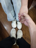 亚瑟士ASICS女鞋网面跑鞋百搭缓震运动鞋透气跑步鞋 GEL-CONTEND 4 米白色/黑色 36 实拍图