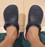 CROCS卡骆驰舒乐洞洞鞋时尚百搭男鞋运动鞋舒适男休闲鞋一脚蹬|209964 深蓝色-410 43 (270mm) 实拍图