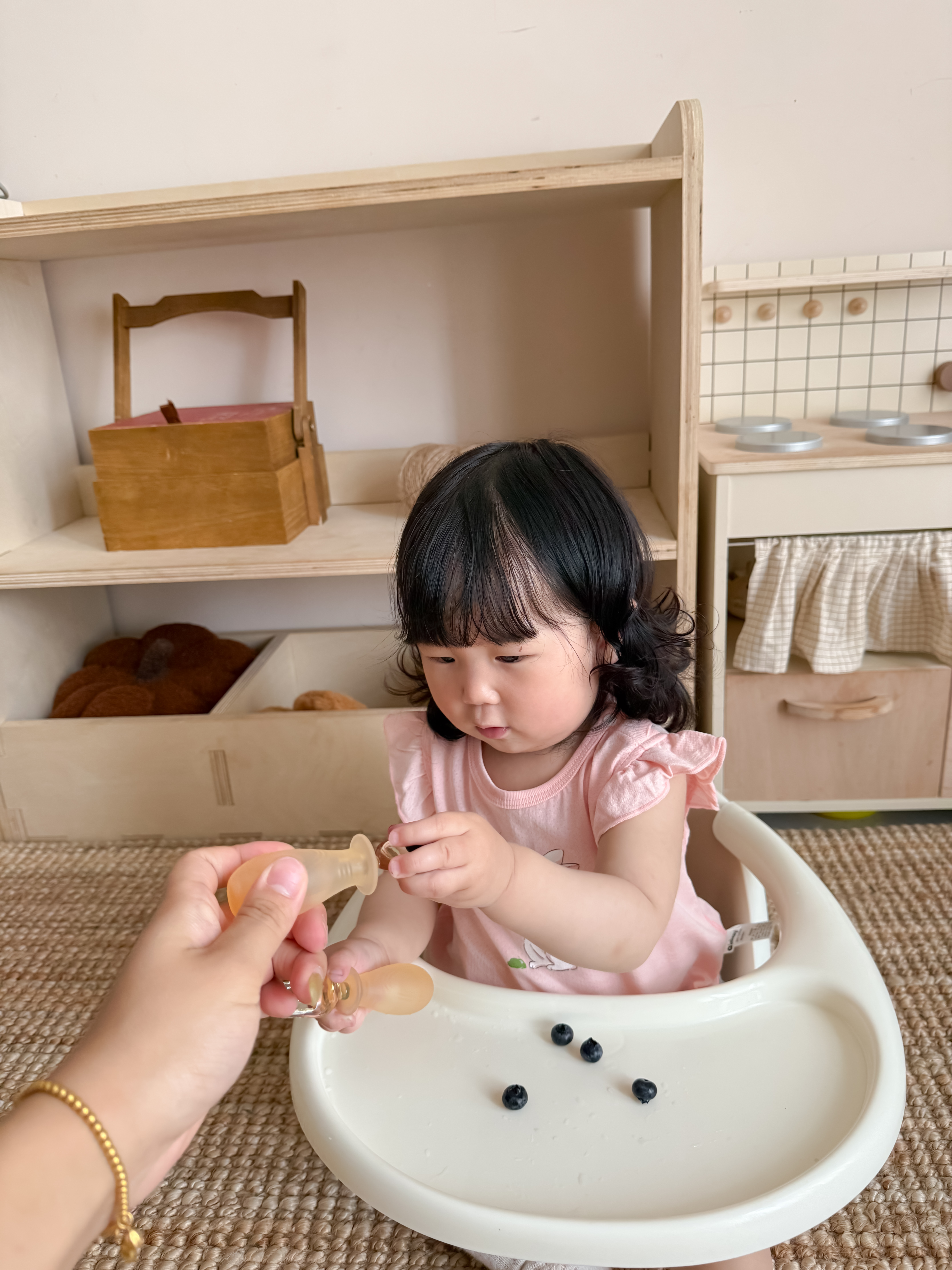 COOKSS儿童勺子宝宝元宝勺学吃饭训练勺PPSU弯头辅食勺餐具两只装 实拍图