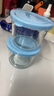 网红咸菜碗玻璃密封罐加厚酱菜盒冰箱保鲜罐小菜泡菜罐分装盒 两只随机装 2个 180ml 实拍图