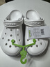 卡骆驰（CROCS）贝雅卡骆班洞洞鞋|205089 白/深蓝-126   41 /42(260mm)   实拍图