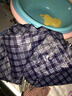 天堂伞 防风雨伞三折 便携折叠拒水晴雨两用伞商务伞男女格子兰藏青 实拍图