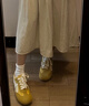 拉夏贝尔女鞋徳训鞋女新款百搭休闲鞋低帮软底运动鞋子女-2215B 柠檬黄 37 实拍图